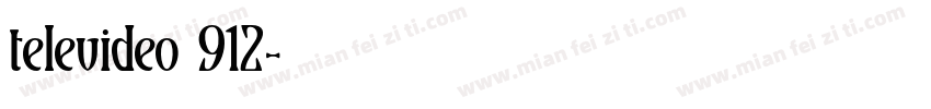 televideo 912字体转换